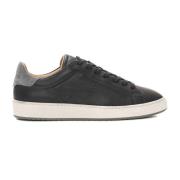 Hogan Lädersneakers med mockadetaljer Black, Herr