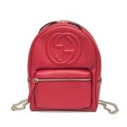 Gucci Vintage Pre-owned Laeder gucci-vskor Red, Dam