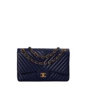 Chanel Vintage Pre-owned Laeder chanel-vskor Blue, Dam