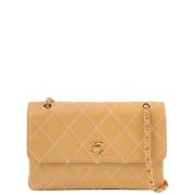 Chanel Vintage Pre-owned Tyg chanel-vskor Beige, Dam