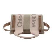 Chloé Woody Handväska Medium Beige, Dam