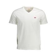 Levi's Klassisk Vit V-ringad T-shirt White, Herr