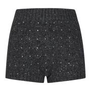 Pinko Grå Paljettbroderade Sommarshorts Gray, Dam