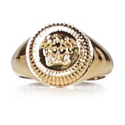 Versace Gyllene Medusa Emblem Ring Yellow, Herr