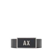 Armani Exchange Svarta Bälten Set 3 Stycken Black, Herr