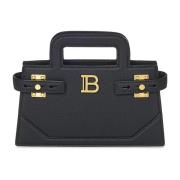 Balmain Svart Axelväska Elegant Stil Black, Dam