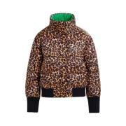 Essentiel Antwerp Reversibel Leopardmönstrad Pufferjacka Multicolor, D...