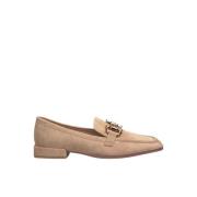 ALMA EN PENA Platt loafer med stigbyglar Brown, Dam