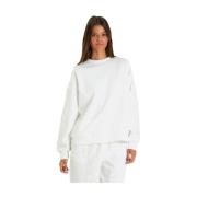 Alma EN Pena Sweatshirt med paljett-detaljer White, Dam