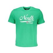 North Sails Grön Bomull Logo Print T-shirt Green, Herr