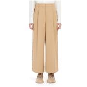 Weekend Beige Cropped Byxor Beige, Dam