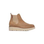 Callaghan Beige mocka ankelboots med sidoe-lastik Brown, Dam