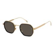 Eyewear by David Beckham Matte Black Gold/Grey Solglasögon Yellow, Her...