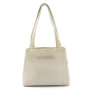 Chanel Vintage Pre-owned Laeder totevskor White, Dam