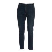 Dondup Mörk Denim Morot Jeans Aw24 Blue, Herr