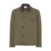 Hartford Khaki Jacka med Framficka Green, Herr