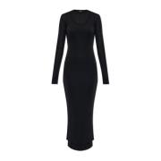 Jil Sander Dubbellagd klänning Black, Dam