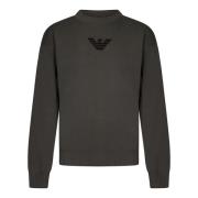 Emporio Armani Grå Crewneck Sweater Aw24 Gray, Herr