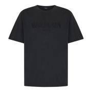 Balmain Vintage Grey Cotton Jersey T-Shirt Gray, Herr