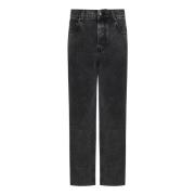 Alexander McQueen Svart Skull Plate Jeans Aw24 Black, Herr