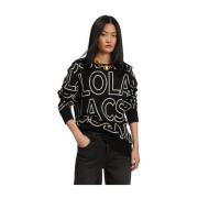 Lola Casademunt Svart Dam Jersey Topp Black, Dam