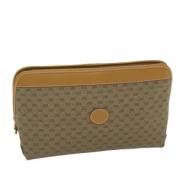 Gucci Vintage Pre-owned Laeder kuvertvskor Beige, Dam