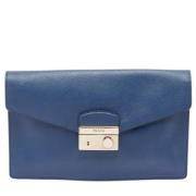 Prada Vintage Pre-owned Laeder kuvertvskor Blue, Dam