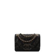 Chanel Vintage Pre-owned Laeder chanel-vskor Black, Dam