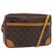 Louis Vuitton Vintage Pre-owned Canvas axelremsvskor Brown, Dam