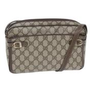 Gucci Vintage Pre-owned Laeder axelremsvskor Beige, Dam