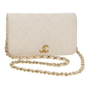 Chanel Vintage Pre-owned Laeder chanel-vskor White, Dam