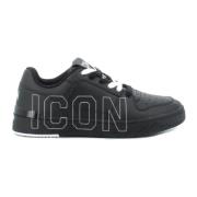 Icon Denim Svart Maxi Logo Sneaker Black, Herr