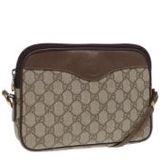 Gucci Vintage Pre-owned Laeder axelremsvskor Beige, Dam