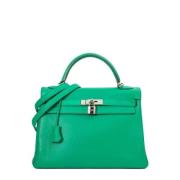 Hermès Vintage Pre-owned Laeder handvskor Green, Dam