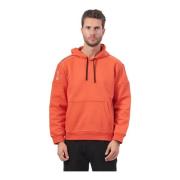 Emporio Armani Orange Hoodie Sweaters med Logo Orange, Herr