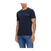 Emporio Armani 2-Pack Stretch Bomull T-shirts - Blå Multicolor, Herr