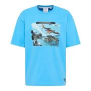 Carlo Colucci Ikarus Oversize T-shirt Blue, Herr