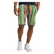 Carlo Colucci Strickshorts Mit Jaquard Cucuzza Green, Herr