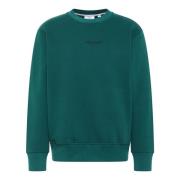 Carlo Colucci Avslappnad Sweatshirt från Basic Kollektionen Green, Her...