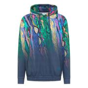 Carlo Colucci Pixel Stickad Hoodie Multicolor, Herr