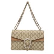 Gucci Vintage Pre-owned Canvas gucci-vskor Beige, Dam