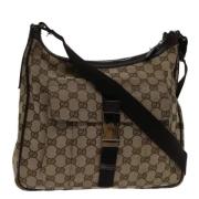 Gucci Vintage Pre-owned Canvas gucci-vskor Beige, Dam