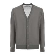 Paolo Pecora Beige Fin Ull Cardigan Beige, Herr