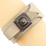 Hermès Vintage Pre-owned Laeder armband Beige, Dam