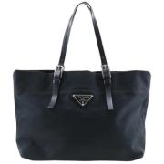 Prada Vintage Pre-owned Canvas prada-vskor Black, Dam