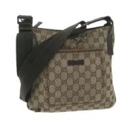 Gucci Vintage Pre-owned Canvas gucci-vskor Beige, Dam