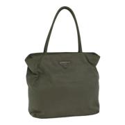 Prada Vintage Pre-owned Nylon totevskor Green, Dam