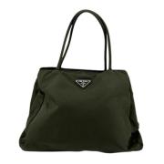 Prada Vintage Pre-owned Nylon prada-vskor Green, Dam