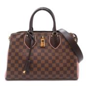 Louis Vuitton Vintage Pre-owned Tyg axelremsvskor Brown, Dam