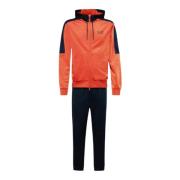 Emporio Armani EA7 Orange och Blå Hoodie Jogger Set Orange, Herr